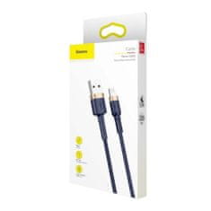 BASEUS Lightning Cafule Cable QC 3.0, 1.5A, 2m Blue (CALKLF-CV3)