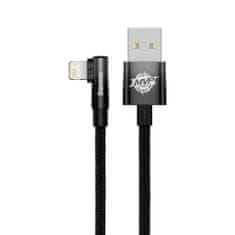 BASEUS Lightning MVP 2 Elbow-shaped Fast Charging Data Cable 2.4A 1m čierna (CAVP000001)