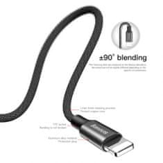 BASEUS Lightning Yiven Cable 2A 1.2m čierna (CALYW-01)