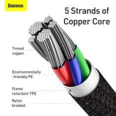 BASEUS Type-C - Lightning High Density Braided Fast charging cable PD 20W 1m čierna (CATLGD-01)