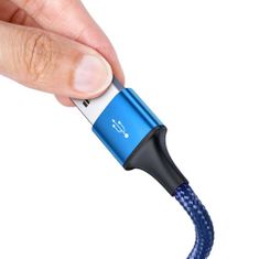 BASEUS Universal 3-in-1 Rapid USB to Type C / Lightning / micro USB data transfer 1.2m Blue (CAJS000003)