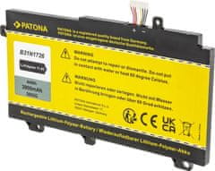 PATONA baterie pro ntb ASUS FX504 3900mAh Li-Pol 11,4V B31BN91