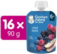 Gerber Natural kapsička lesné ovocie 16 x 90 g