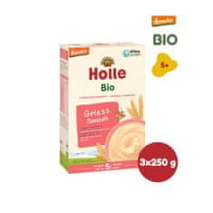 Holle Bio Krupičná kaša - 3 x 250g