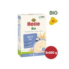 Holle Bio Ryžová bezmliečna kaša - 3 x 250g