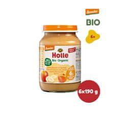 Holle BIO Jablko a banán s marhuľami - 6 x 190 g