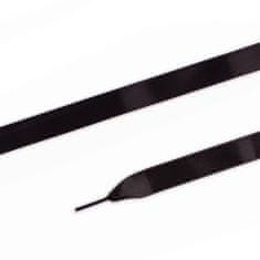 PRYM Ploché šnúrky saténové, 15 mm, 100 cm, čierne