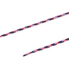 PRYM Okrúhle šnúrky outdoorové, 5 mm, 120 cm, modré/červené/biele