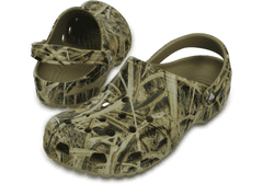 Crocs Classic Realtree Clogs Unisex, 39-40 EU, M7W9, Dreváky, Šlapky, Papuče, Khaki, Hnedá, 12132-260