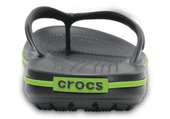 Crocs Crocband Flip-Flops Unisex, 43-44 EU, M10W12, Žabky, Šlapky, Papuče, Graphite/Volt Green, Sivá, 11033-0A1