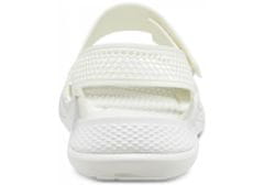 Crocs LiteRide 360 Sandals pre ženy, 41-42 EU, W10, Sandále, Šlapky, Papuče, Almost White, Biela, 206711-1CN