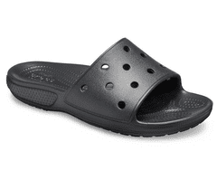 Crocs Classic Slides Unisex, 41-42 EU, M8W10, Šlapky, Sandále, Papuče, Black, Čierna, 206121-001