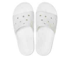 Crocs Classic Slides Unisex, 42-43 EU, M9W11, Šlapky, Sandále, Papuče, White, Biela, 206121-100