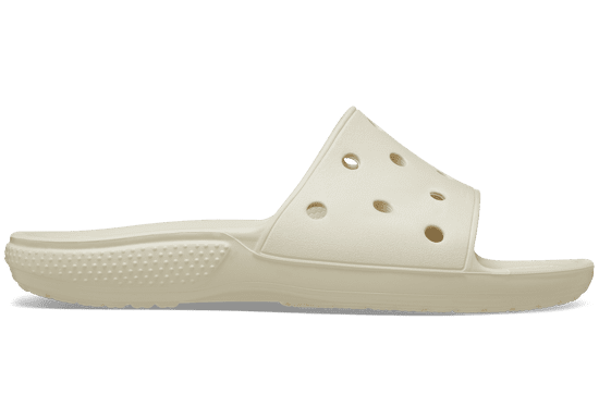 Crocs Classic Slides Unisex, 43-44 EU, M10W12, Šlapky, Sandále, Papuče, Bone, Béžová, 206121-2Y2