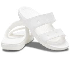 Crocs Classic Sandals Unisex, 39-40 EU, M7W9, Sandále, Šlapky, Papuče, White, Biela, 206761-100