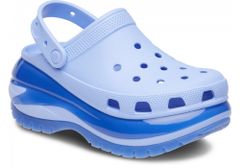 Crocs Classic Mega Crush Clogs Unisex, 38-39 EU, M6W8, Dreváky, Šlapky, Papuče, Moon Jelly, Modrá, 207988-5Q6