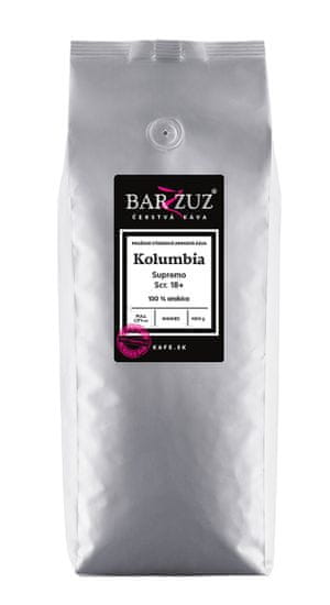 BARZZUZ Kolumbia Supremo, zrnková káva, 1000 g