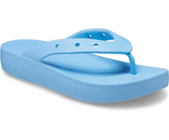 Crocs Classic Platform Flip-Flops pre ženy, 39-40 EU, W9, Žabky, Šlapky, Papuče, Oxygen, Modrá, 207714-4TB