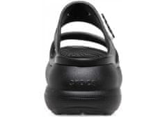 Crocs Classic Crush Sandals Unisex, 37-38 EU, M5W7, Sandále, Šlapky, Papuče, Black, Čierna, 207670-001