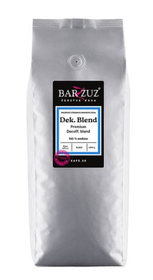 BARZZUZ DEK espresso blend, bezkofeínová zrnková káva, 1000 g