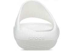 Crocs Mellow Slides Unisex, 41-42 EU, M8W10, Šlapky, Sandále, Papuče, White, Biela, 208392-100