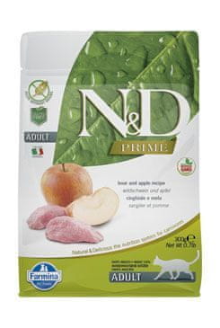 N&D N & D PRIME CAT Adult Boar & Apple 300g