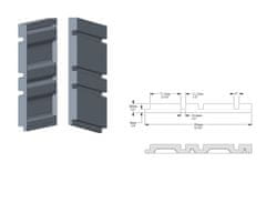 ORAC ORAC dekoračný prvok W119 3D panel 200x25x2 cm