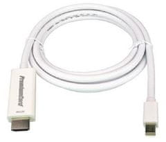 mini DisplayPort 1.2 na HDMI 2.0 kábel pre rozlíšenie 4Kx2K@60Hz, 2m