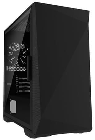 Zalman case minitower Z1 Iceberg čierna, bez zdroja, ATX, 3x 120mm ventilátor, 1x USB 2.0, 2x USB 3.0, priehľadná bočnica