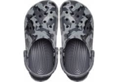 Crocs Classic Printed Camo Clogs pre mužov, 46-47 EU, M12, Dreváky, Šlapky, Papuče, Slate Grey/Multi, Sivá, 206454-0IE