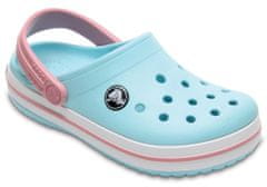 Crocs Crocband Clogs pre deti, 24-25 EU, C8, Dreváky, Šlapky, Papuče, Ice Blue/White, Modrá, 204537-4S3