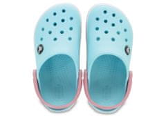 Crocs Crocband Clogs pre deti, 24-25 EU, C8, Dreváky, Šlapky, Papuče, Ice Blue/White, Modrá, 204537-4S3