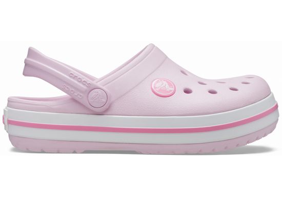 Crocs Crocband Clogs pre deti, 27-28 EU, C10, Dreváky, Šlapky, Papuče, Ballerina Pink, Ružová, 207005-6GD