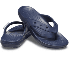 Crocs Classic Flip-Flops Unisex, 38-39 EU, M6W8, Žabky, Šlapky, Papuče, Navy, Modrá, 207713-410