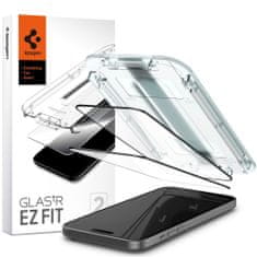 Spigen Ochranné Tvrdené Sklo Glas.Tr ”Ez Fit” Fc 2-Pack iPhone 15 Black