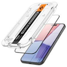 Spigen Ochranné Tvrdené Sklo Glas.Tr ”Ez Fit” Fc iPhone 15 Plus Black