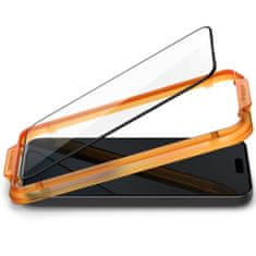 Spigen Ochranné Tvrdené Sklo Alm sklo Fc 2-Pack iPhone 15 Black