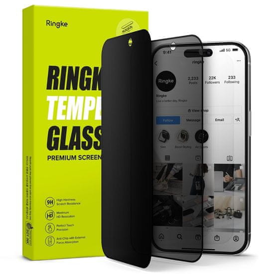 RINGKE Ochranné Tvrdené Sklo Tg iPhone 15 Pro Max Privacy
