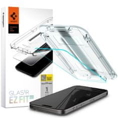 Spigen Ochranné Tvrdené Sklo Glas.Tr ”Ez Fit” iPhone 15 Pro Max Clear