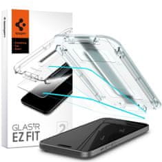 Spigen Ochranné Tvrdené Sklo Glas.Tr ”Ez Fit” 2-Pack iPhone 15 Plus Clear