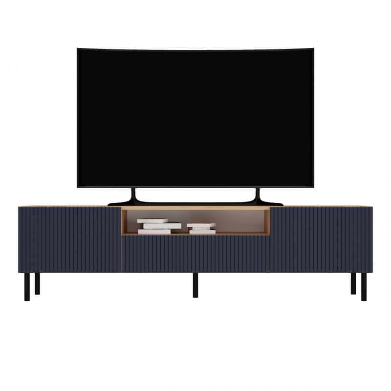 Veneti TV stolík FREDO 1 - hnedý / modrý