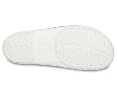 Crocs Crocband III Slides Unisex, 43-44 EU, M10W12, Šlapky, Sandále, Papuče, White/Black, Biela, 205733-103