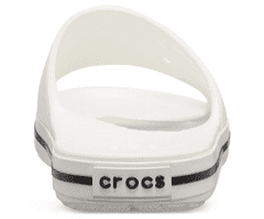 Crocs Crocband III Slides Unisex, 37-38 EU, M5W7, Šlapky, Sandále, Papuče, White/Black, Biela, 205733-103