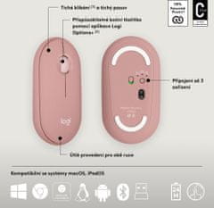 Logitech Pebble 2 Combo MK380s, rosa