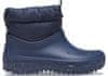 Crocs Classic Neo Puff Shorty Boots pre ženy, 38-39 EU, W8, Snehule, Čižmy, Navy, Modrá, 207311-410