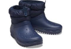 Crocs Classic Neo Puff Shorty Boots pre ženy, 36-37 EU, W6, Snehule, Čižmy, Navy, Modrá, 207311-410