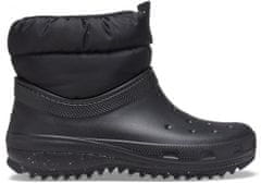 Crocs Classic Neo Puff Shorty Boots pre ženy, 36-37 EU, W6, Snehule, Čižmy, Black, Čierna, 207311-001