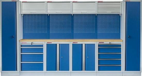 AHProfi Kvalitný PROFI BLUE dielenský nábytok 3920 x 495 x 2000 mm - MTGS1300AA9 Blue