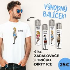 Clipper Výhodný balíček UNISEX Tričko kolekcie Dirty Ice a 4ks zapaľovačov S