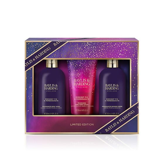 Baylis & Harding Darčeková sada telovej starostlivosti Fík & Granátové jablko 3 ks